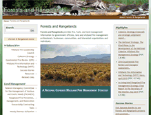 Tablet Screenshot of forestsandrangelands.gov